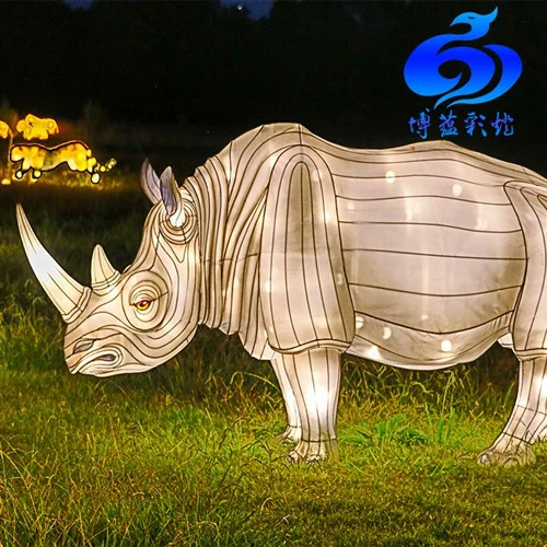 Festival-Dekoration, elektrische chinesische Tierlaterne aus Seide